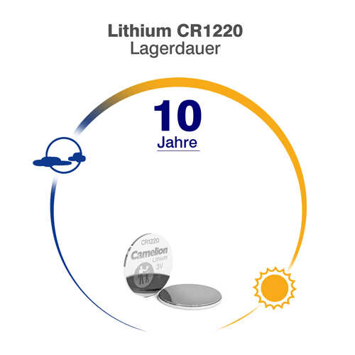 סוללת ליתיום Camelion ULTRA CR1220 3V 38mAh