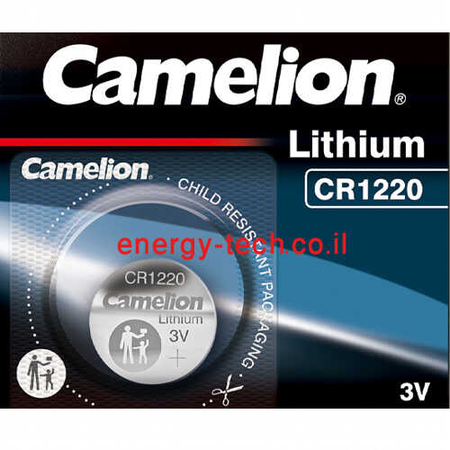 סוללת ליתיום Camelion ULTRA CR1220 3V 38mAh