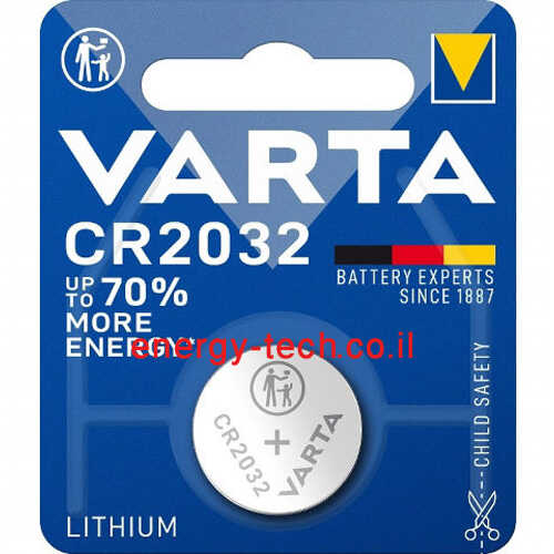 סוללת ליתיום VARTA CR2032 3V 240mAh